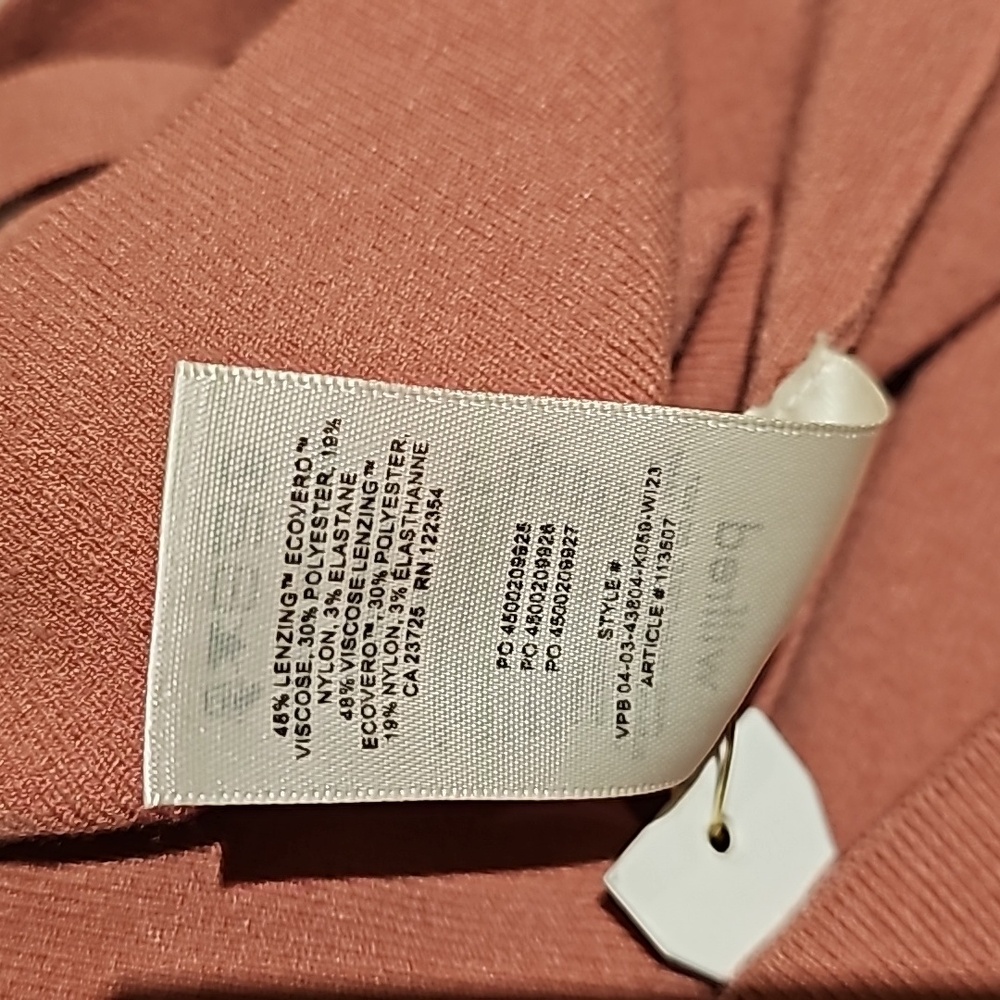 Aritzia Wilfred Vivian Wrap Stretch Sweater Cardigan Size 2XS conch pink - Picture 11 of 11